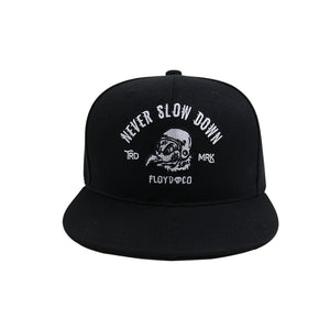 Custom Embroidery Logo Classical 6 Panel Flat Brim Snapback Cap