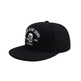 Custom Embroidery Logo Classical 6 Panel Flat Brim Snapback Cap
