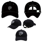 6 Panel Curved Brim Cotton Baseball Cap With  Custom 3D Puff Embroidery Logo
