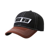 Custom 3D Embrodery Logo 6 Panel  Curved Brim Basebal Cap Two-tone Color