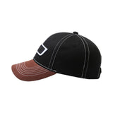 Custom 3D Embrodery Logo 6 Panel  Curved Brim Basebal Cap Two-tone Color