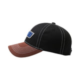 Custom 3D Embrodery Logo 6 Panel  Curved Brim Basebal Cap Two-tone Color
