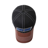Custom 3D Embrodery Logo 6 Panel  Curved Brim Basebal Cap Two-tone Color