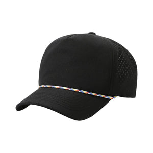Custom Semi-structured 5 Panel Laser Perforated Rope Hat