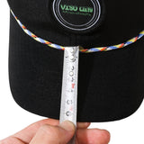 Custom Woven Patch Logo 6 Panel Unstructured Laser Perforated Rope Hat