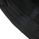 Two-tone Classical 6 Panel Flat Brim Snapback Cap With Custom Woven Patch