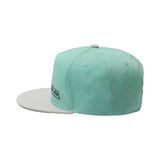 Two-tone Classical 5 Panel Flat Brim Snapback Cap With Custom Logo