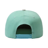 Two-tone Classical 5 Panel Flat Brim Snapback Cap With Custom Logo