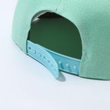 Two-tone Classical 5 Panel Flat Brim Snapback Cap With Custom Logo