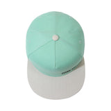 Two-tone Classical 5 Panel Flat Brim Snapback Cap With Custom Logo