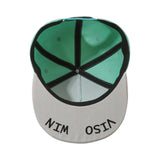 Two-tone Classical 5 Panel Flat Brim Snapback Cap With Custom Logo