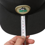 6 Panel Flat Brim Laser Perforated Sport Cap With Custom Rubber Patch Logo