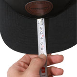 New Design Multi-panel Flat Brim Laser Perforated Sport Cap With Leather Patch Logo