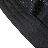 New Design Multi-panel Flat Brim Laser Perforated Sport Cap With Leather Patch Logo