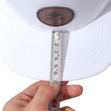 Custom Leather Patch Logo 5 Panel Laser Cut Holes Perforated Sport Cap