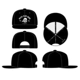 Custom Embroidery Logo Classical 6 Panel Flat Brim Snapback Cap